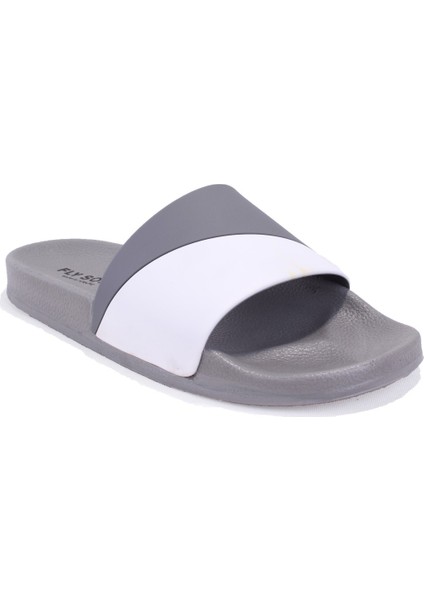 S263071 Gri Beyazı Günlük Ortopedik Erkek Spor Terlik