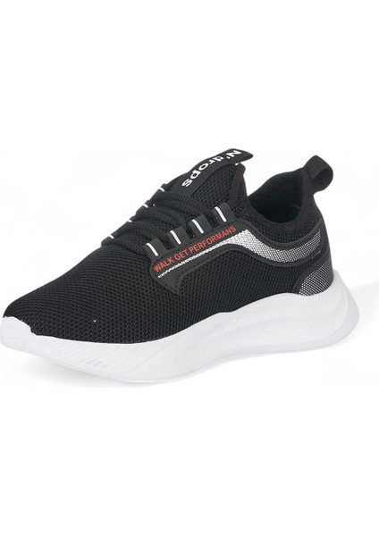 Rahat, Hafif, Ortopedik, Yazlık, Bağcıksız, Fileli Sneaker Siyah-Beyaz Çocuk Spor Ayakkabı modelleri