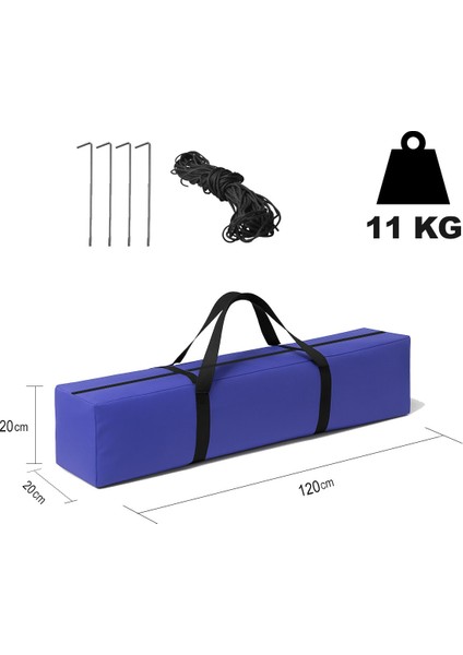 3 x 3 M Katlanır Portatif Polyester Gazebo - Çardak - Bahçe Kamelyası & Gölgelik