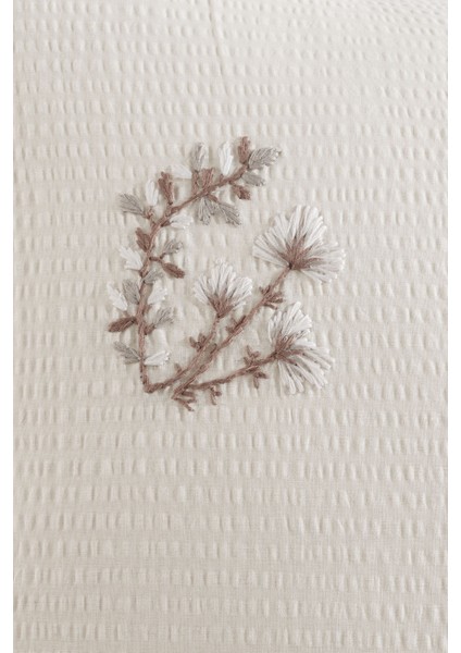 Sofia Gofreli Nevresim Takımı Çift Kişilik (200X220 Cm) Krem fırsatları