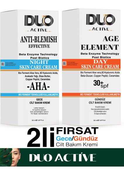 Beta Enzyme Technology 2li Gece/gündüz Cilt Bakım Kremi