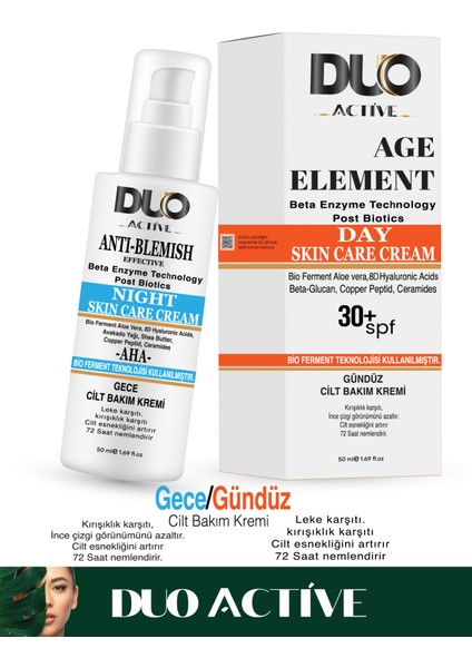 Beta Enzyme Technology 2li Gece/gündüz Cilt Bakım Kremi