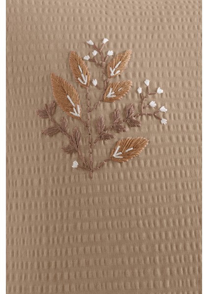 Sofia Gofreli Nevresim Takımı Çift Kişilik (200X220 Cm) Bej fırsatları