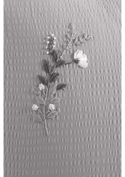 Sofia Gofreli Nevresim Takımı Çift Kişilik (200X220 Cm) Gri fırsatları