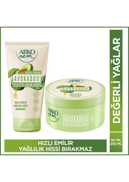 Nem Besleyici Bakım Kremi Avokado 250+60 ml
