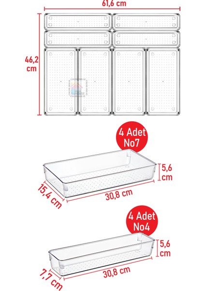 8 Parça Kepçelik Seti Tahta Kaşık Bıçak Modüler Organizer