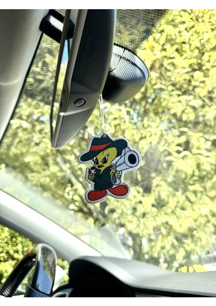 Silahlı Tweety Dekoratif Oto Kokusu ve Aksesuarı