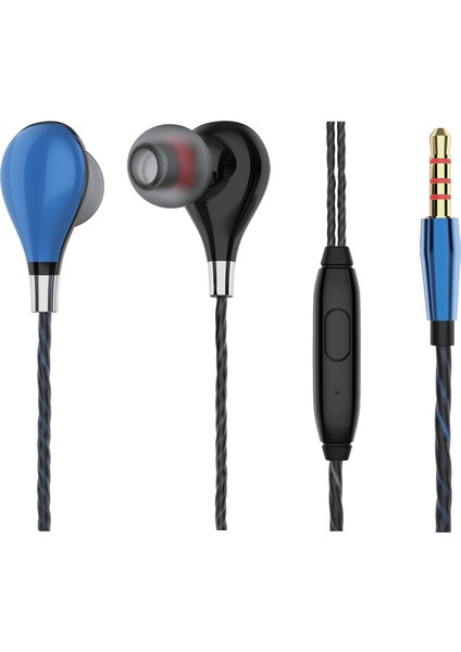 3.5 mm Jack Girişli Stereo Kulak Içi Silikonlu Kablolu Kulaklık MT265