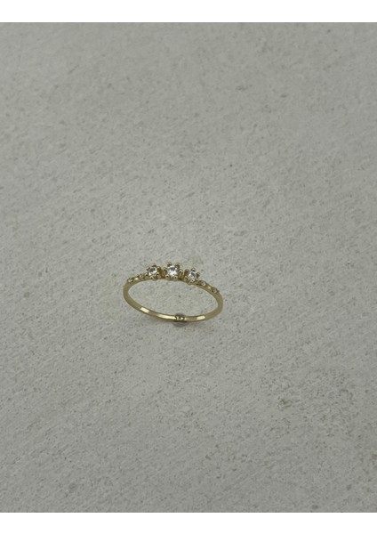 14 Ayar Altın Mini Taşlı Yüzük fırsatları