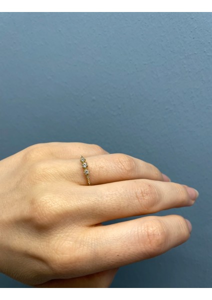 14 Ayar Altın Mini Taşlı Yüzük indirimleri