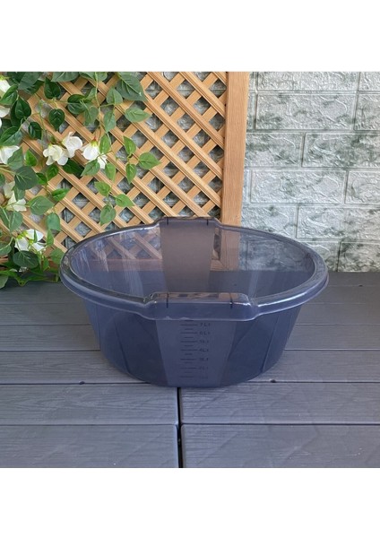 3'lü Badya Set Antrasit Renk Yuvarlak Bulaşık Leğen Plastik Badya Erzak Kabı fiyatları