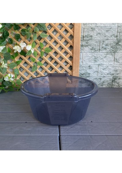 3'lü Badya Set Antrasit Renk Yuvarlak Bulaşık Leğen Plastik Badya Erzak Kabı modelleri