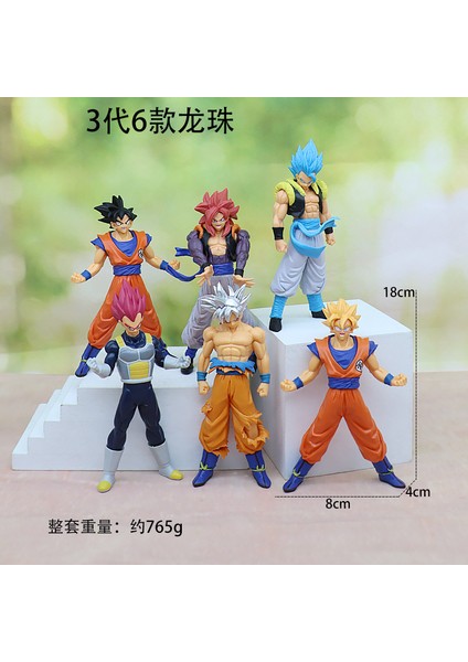 Yedi Dragon Ball Süper Saiyan Manken Anime Model Süsleri (Yurt Dışından)