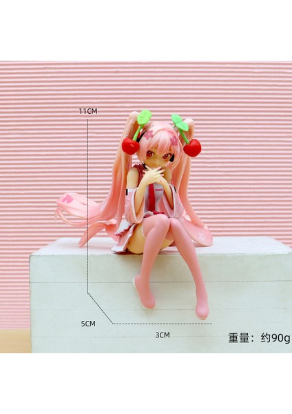 Anime Hatsune Miku El Modeli Ikincil Masaüstü Araba Süsleri (Yurt Dışından)