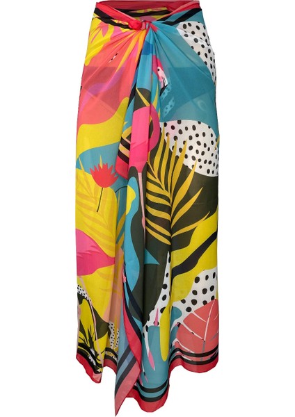 Shelly Şifon Flamingo Pareo (150*100 Cm)