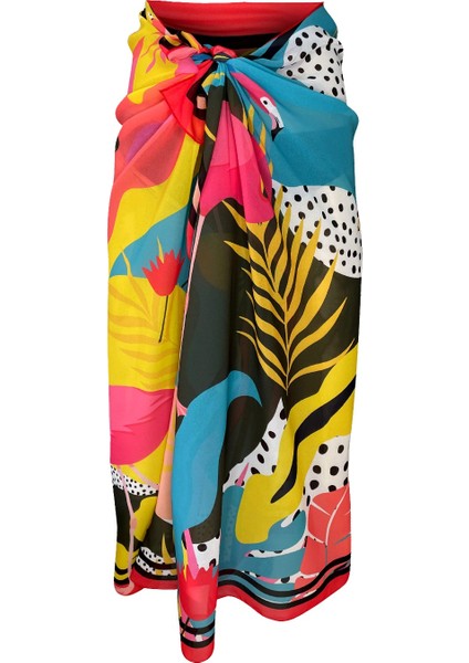 Shelly Şifon Flamingo Pareo (150*100 Cm)