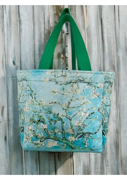 Van Gogh Badem Çiçeği Model Kadın Çanta Günlük Çanta/Plaj Çantası /Piknik Çantası/Beach Bag fırsatları