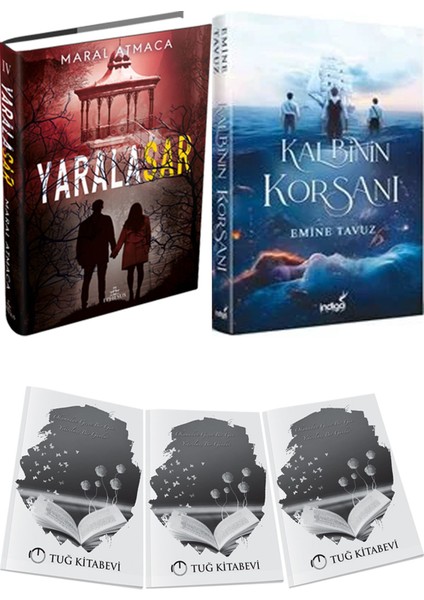 Kalbinin Korsanı Ciltli ve Ephesus Yayınları Yaralasar 4 Ciltli Maral Atmaca 2li Set + Hediyeli