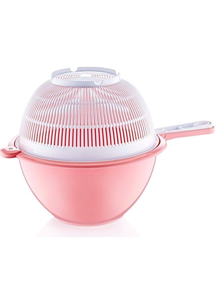 Pembe Süzgeçli Badya Çiftli Süzgeç
