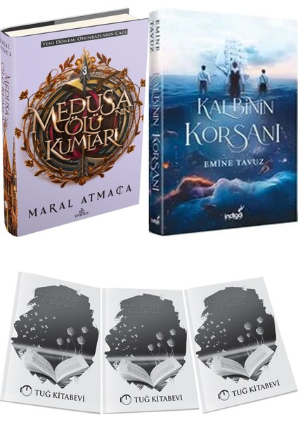 Kalbinin Korsanı Ciltli ve Medusanın Ölü Kumları 3 Ciltli Maral Atmaca 2li Set + Hediyeli