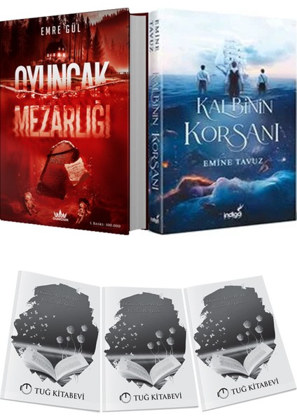 Kalbinin Korsanı Ciltli ve Guardian Oyuncak Mezarlığı Ciltli Emre Gül 2li Set + Hediyeli