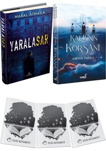 Kalbinin Korsanı Ciltli ve Ephesus Yayınları Yaralasar 1 Ciltli Maral Atmaca 2li Set + Hediyeli