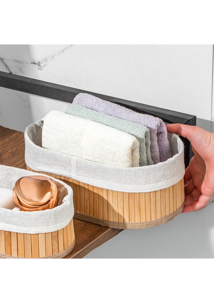 2082 Oval 3lü Pinterest Sepet Bambu Sepet Seti Dekoratif Banyo Mutfak Düzenleyici Organizeri modelleri