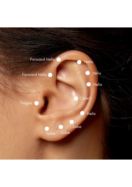 14 Ayar Altın Kruvasan Piercing/ Helix, Tragus fiyatları