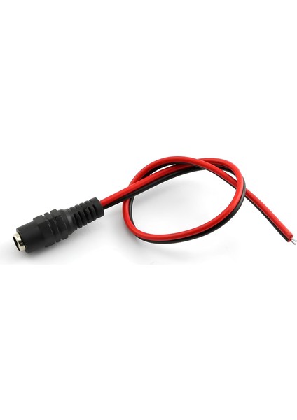 5.5x2.1 mm Dişi Adaptör Kablosu 20 cm – Güvenlik Kamera, Cctv, 12V Güç Kablosu (1 Adet)