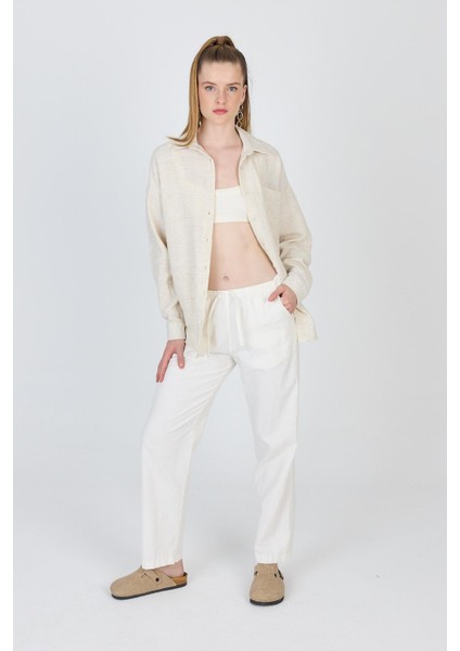 Natural Tek Cepli %100 Pamuk Oversize Gömlek 4706A fiyatları