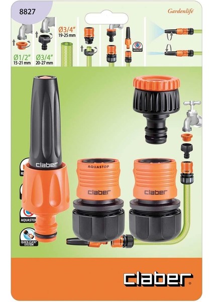 8827 Jet Spreyli Başlangıç Seti (3/4 Inç) fiyatları