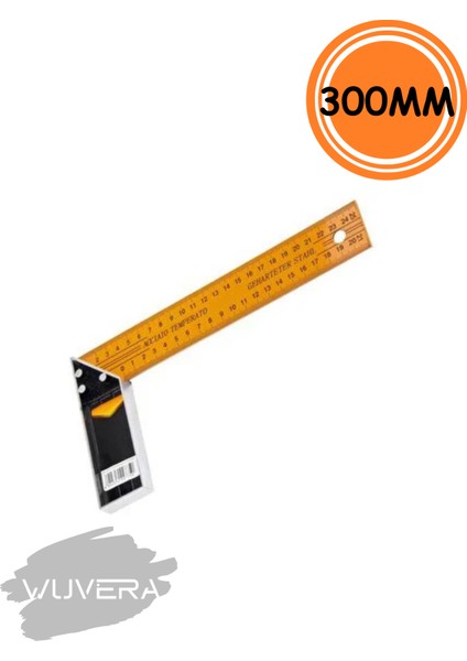 300 mm Sarı Marangoz Gönye – Hassas ve Sağlam Işçilik Için Ölçüm Aracı