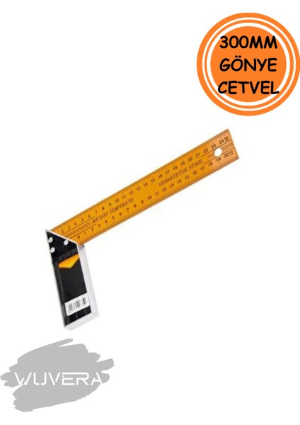 300 mm Sarı Marangoz Gönye – Hassas ve Sağlam Işçilik Için Ölçüm Aracı fiyatları