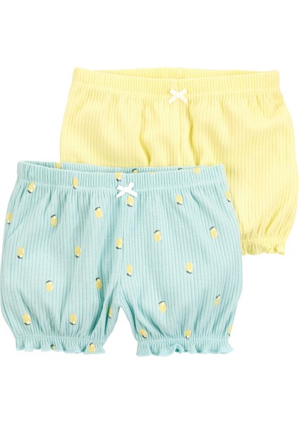 Layette Kız Çocuk Bebek 2'li Şort Set