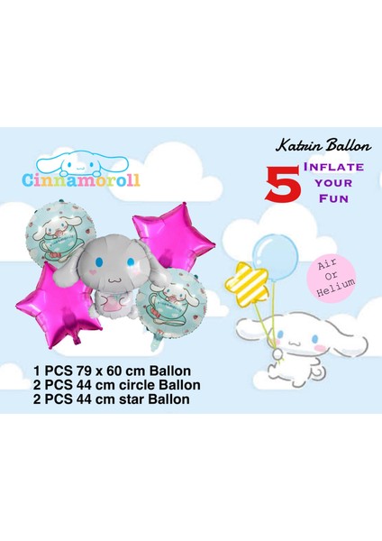 Cinnamoroll 5li Folyo Balon