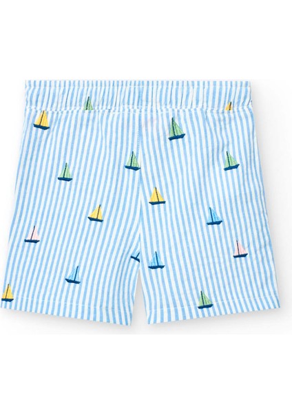 Yelkenli Baskılı Erkek Çocuk Çocuk Şort fiyatları