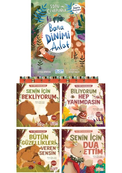 Soru ve Cevaplarla Bana Dinimi Anlat,ilk Dini Kavramlarım-Dua Etme,şükür,sabır,allaha Iman(5kitap)