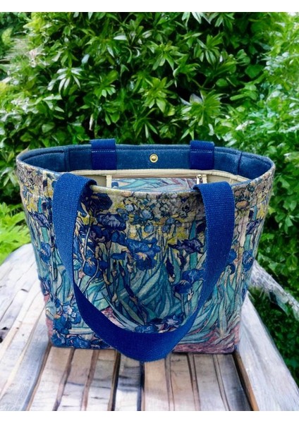 Van Gogh Yıldızlı Gece Kadın Çanta Günlük Çanta/Plaj Çantası /Piknik Çantası/Beach Bag modelleri