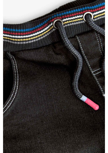 Born To Ride Baskılı Erkek Çocuk Çocuk Denim Şort