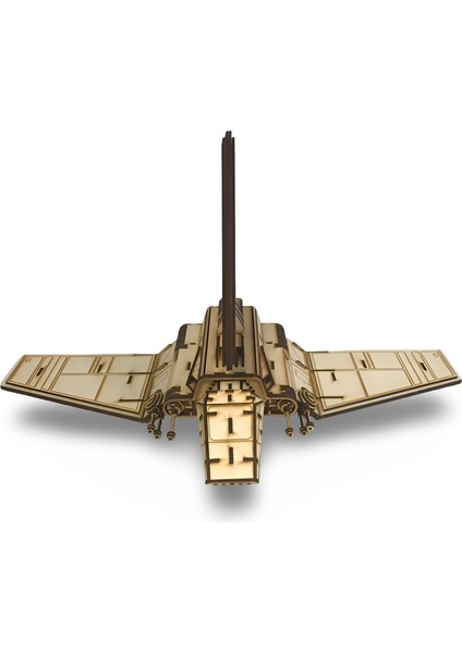 244 Parça Star Wars Inspired Ahşap Uzay Gemisi Maketi - 3D Koleksiyonluk Uzay Aracı Maketi