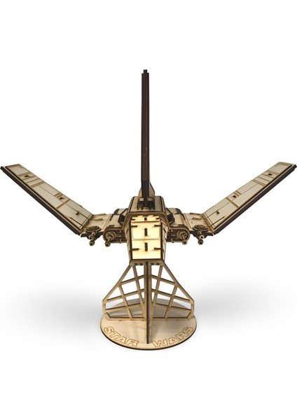 244 Parça Star Wars Inspired Ahşap Uzay Gemisi Maketi - 3D Koleksiyonluk Uzay Aracı Maketi