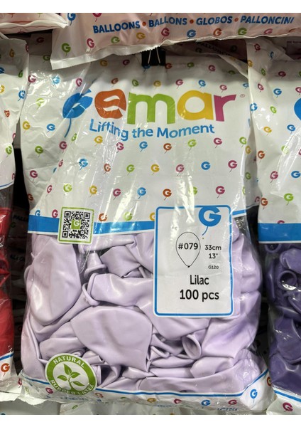 Parti Doğum Günü Organizasyon Balon - 33 Cm. - Lila - 100 Adet