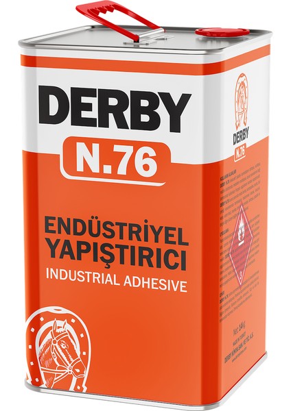 Derby Yapıştırıcı 76/17 Teneke 14 kg (Turuncu Dizayn)