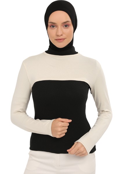 Sıfır Yakalı Boyunluklu Kolluk - Krem fiyatları