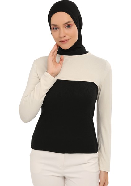 Sıfır Yakalı Boyunluklu Kolluk - Krem fırsatları