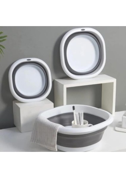 Ezg Home Katlanabilir Silikon Badya,akordiyon Plastik Leğen,katlanabilir Leğen (25X25) Ezsnshop 10 fiyatları