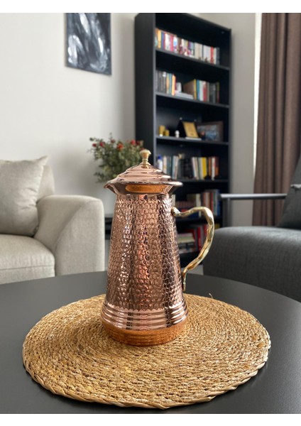 Bakır Petek Desenli Sürahi
