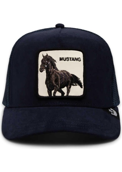 101-1870 The Suede Mustange The Farm Lacivert Unisex Şapka