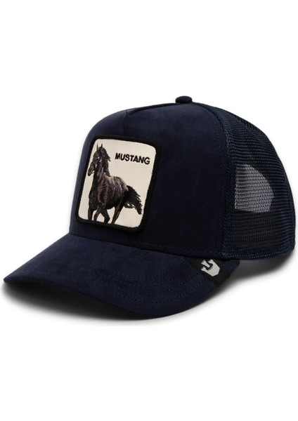 101-1870 The Suede Mustange The Farm Lacivert Unisex Şapka