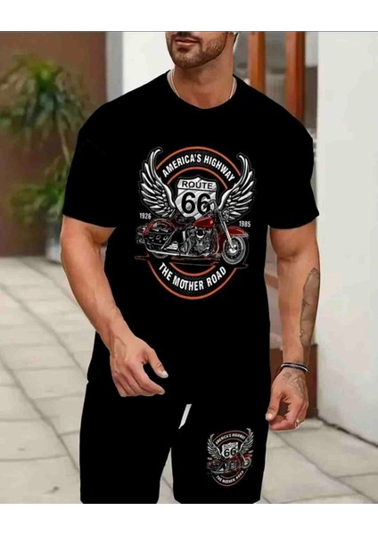 Motorcu Baskılı Özel Tasarım Oversize Alt Üst Takım modelleri